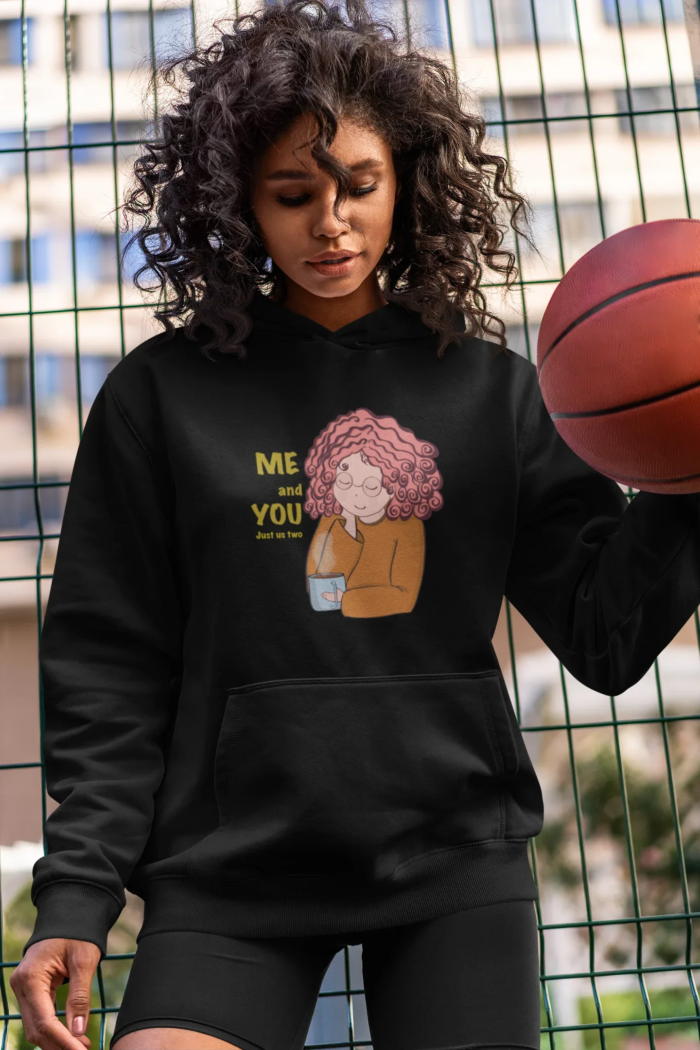 Me & You, Just Us Two : Hoodie (cotton, unisex) - curledeyes