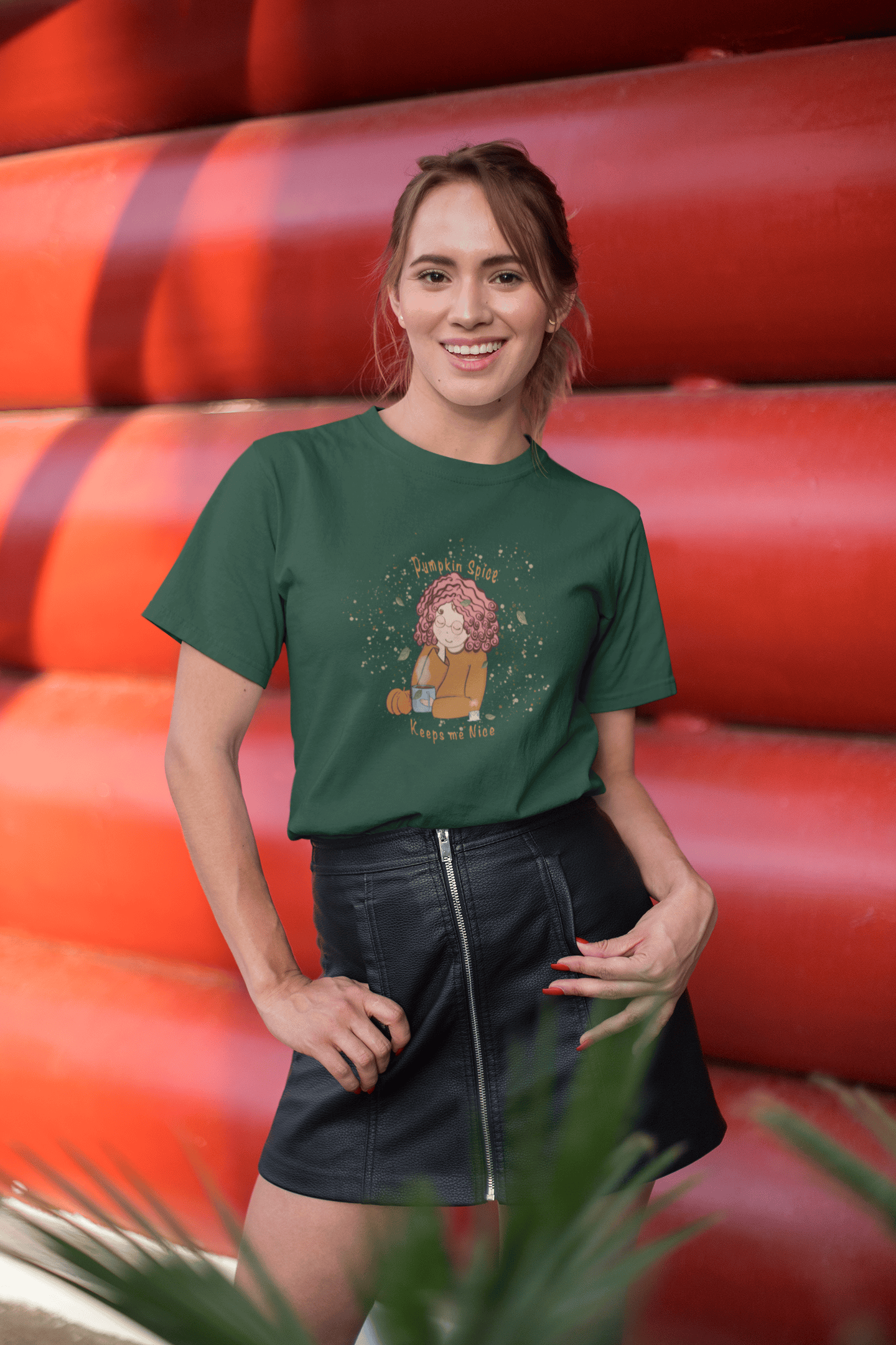 Pumpkin Spice: Straight fit cotton Tee (unisex)