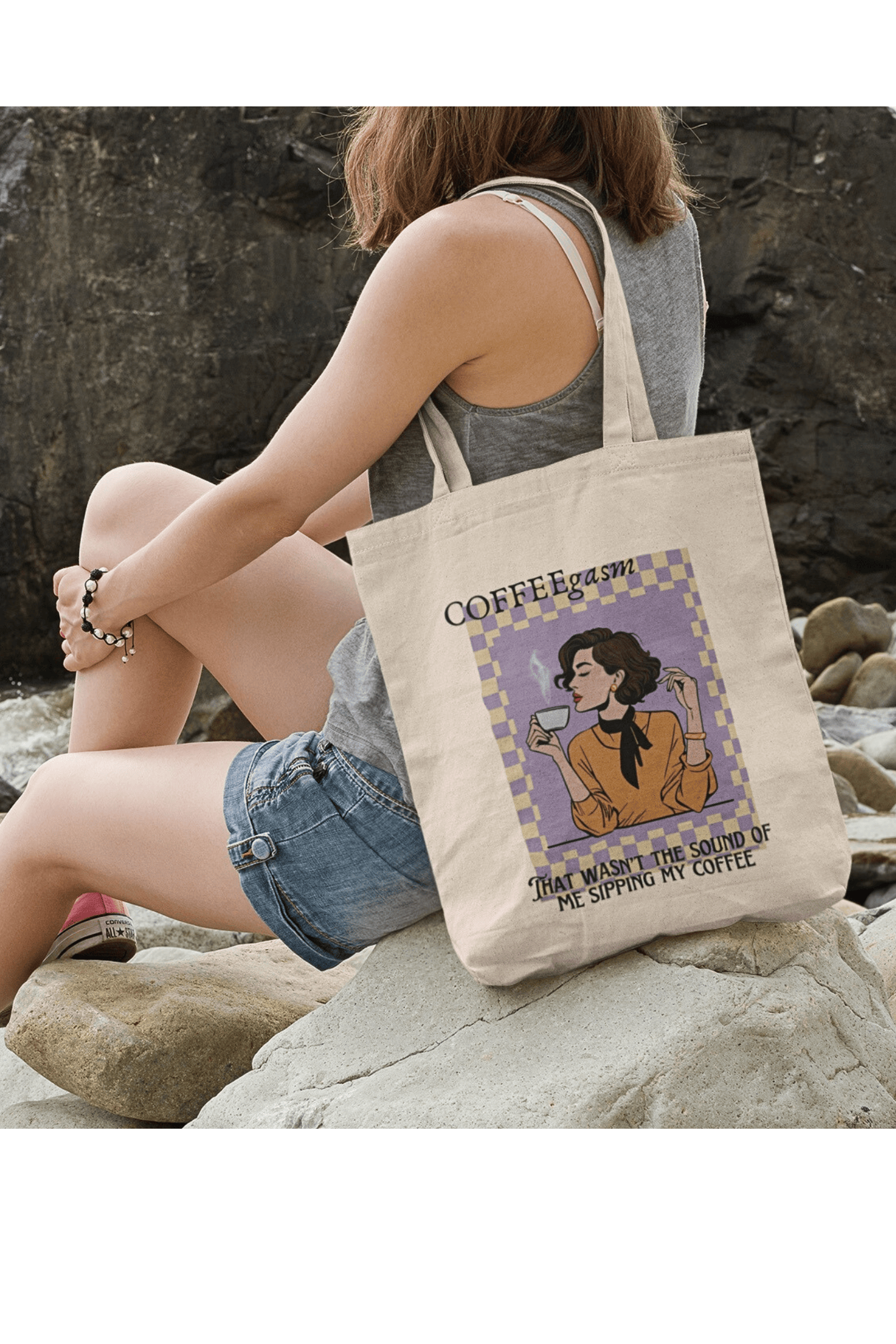 COFFEEgasm Tote Bag (Cotton Canvas)