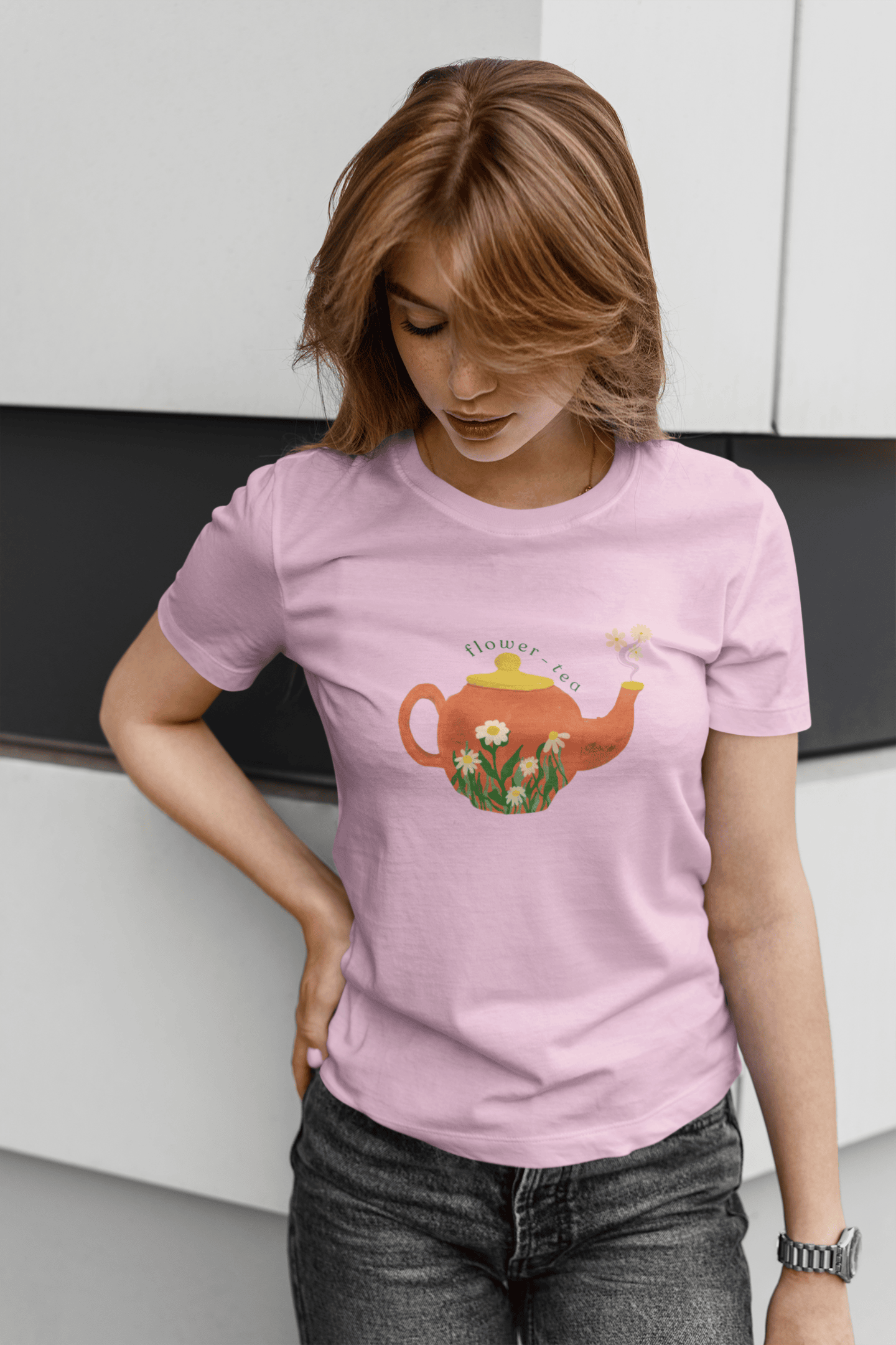 Flower Brew : Round Neck Tee (Woman fit)