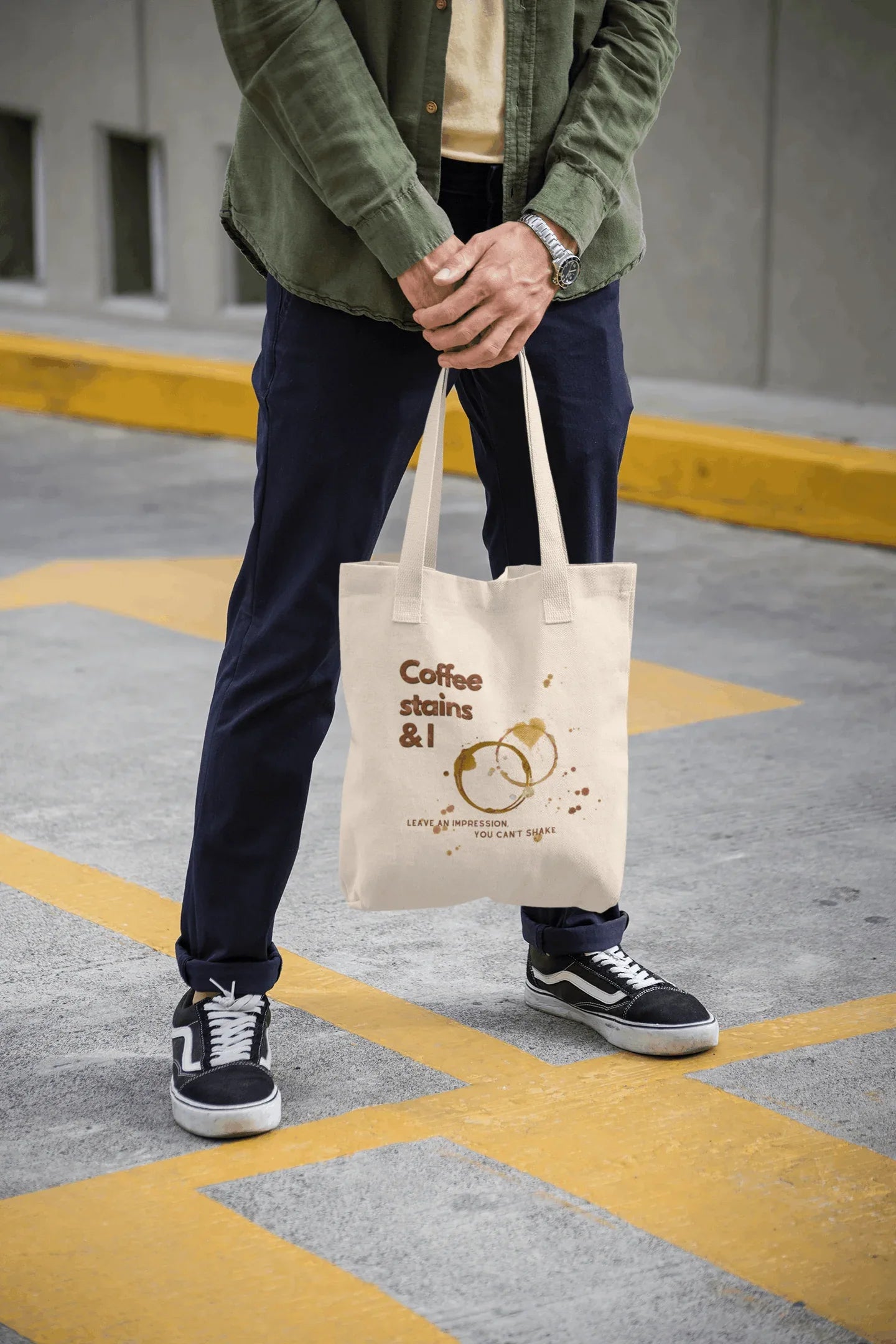 Coffee Stains- Tote Bag - curledeyes
