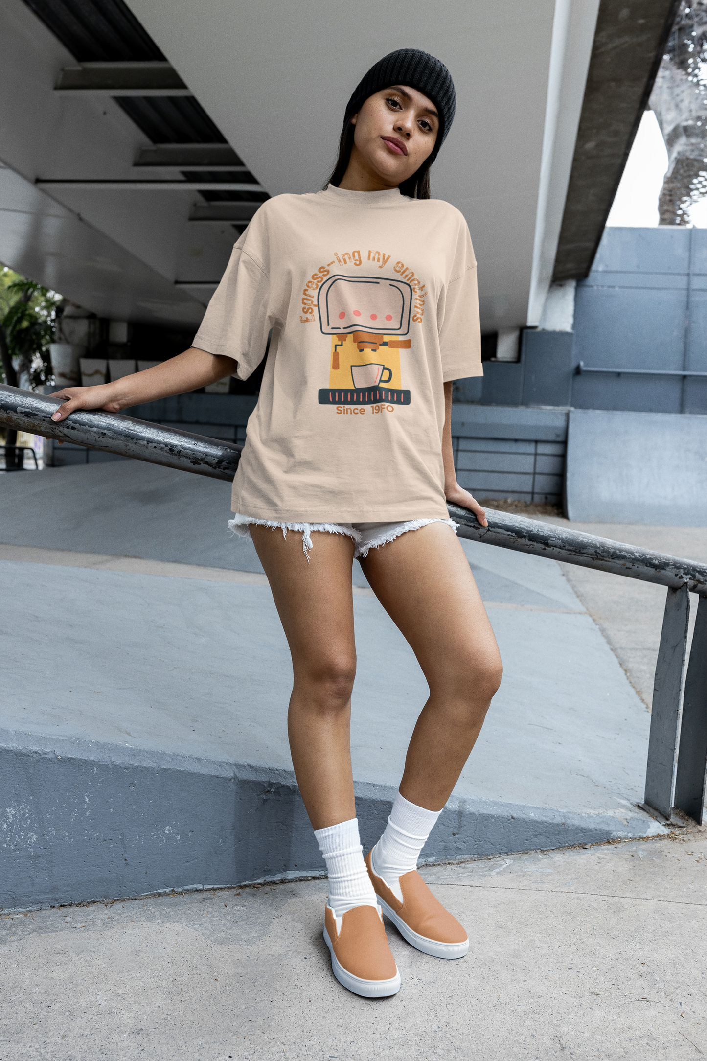 Espress-ing my Emotions Since 19FO: Oversized Luxe Tee (Unisex)