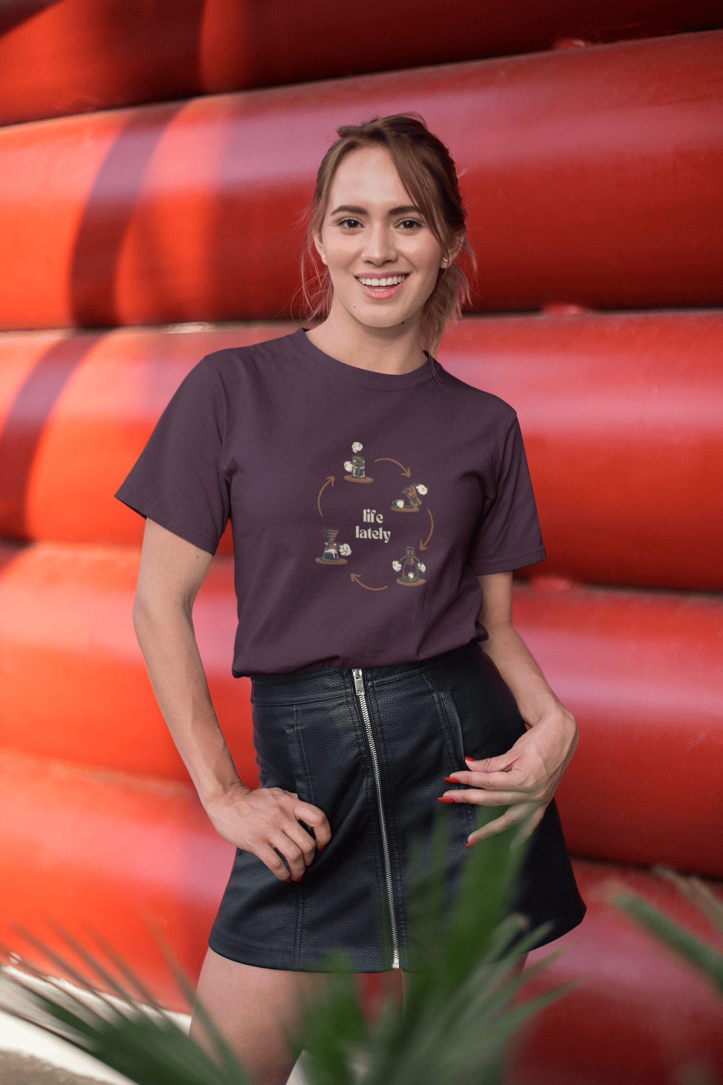 Life Lately: Coffee, Cotton Tee : Unisex, Straight fit