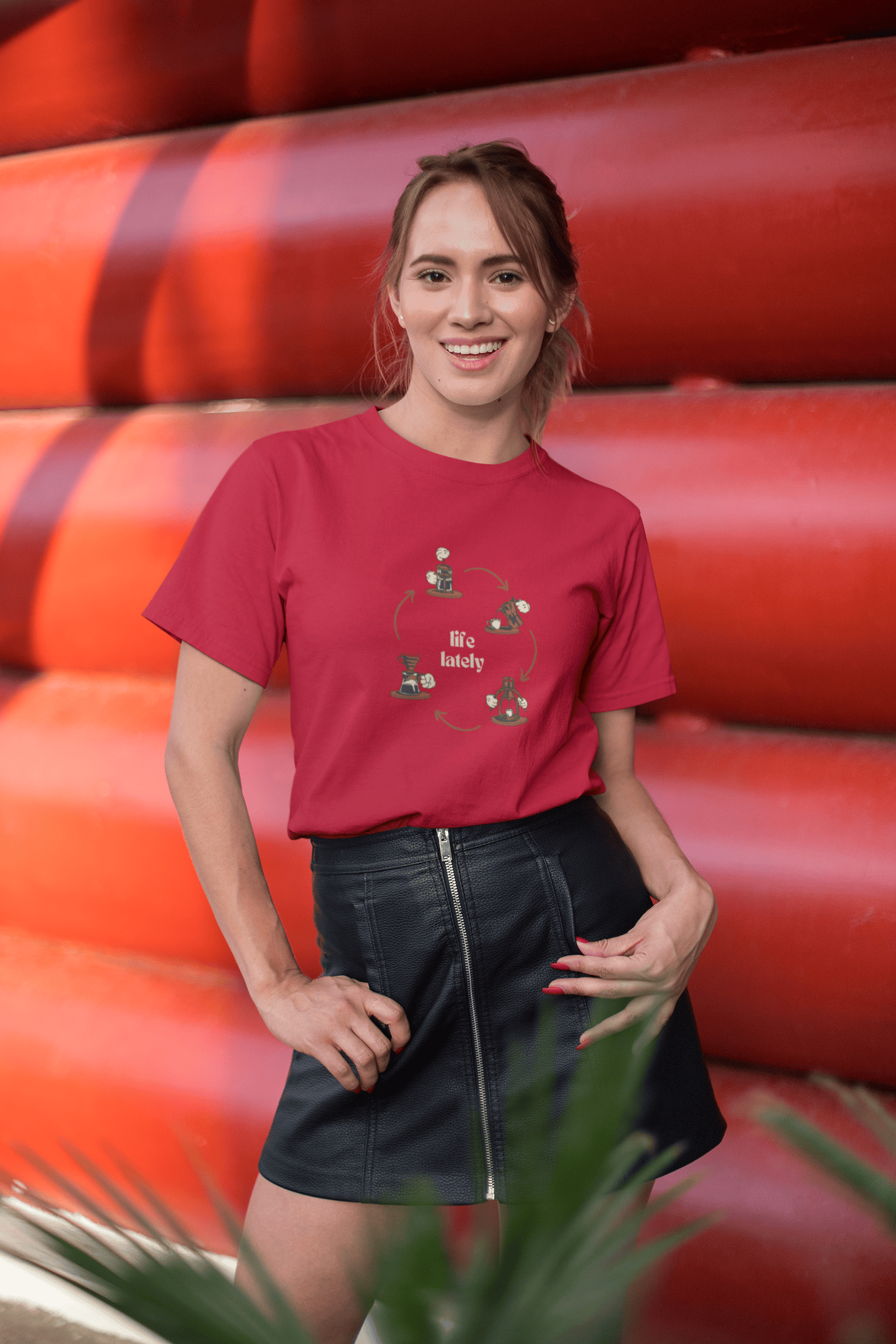 Life Lately: Coffee, Cotton Tee : Unisex, Straight fit