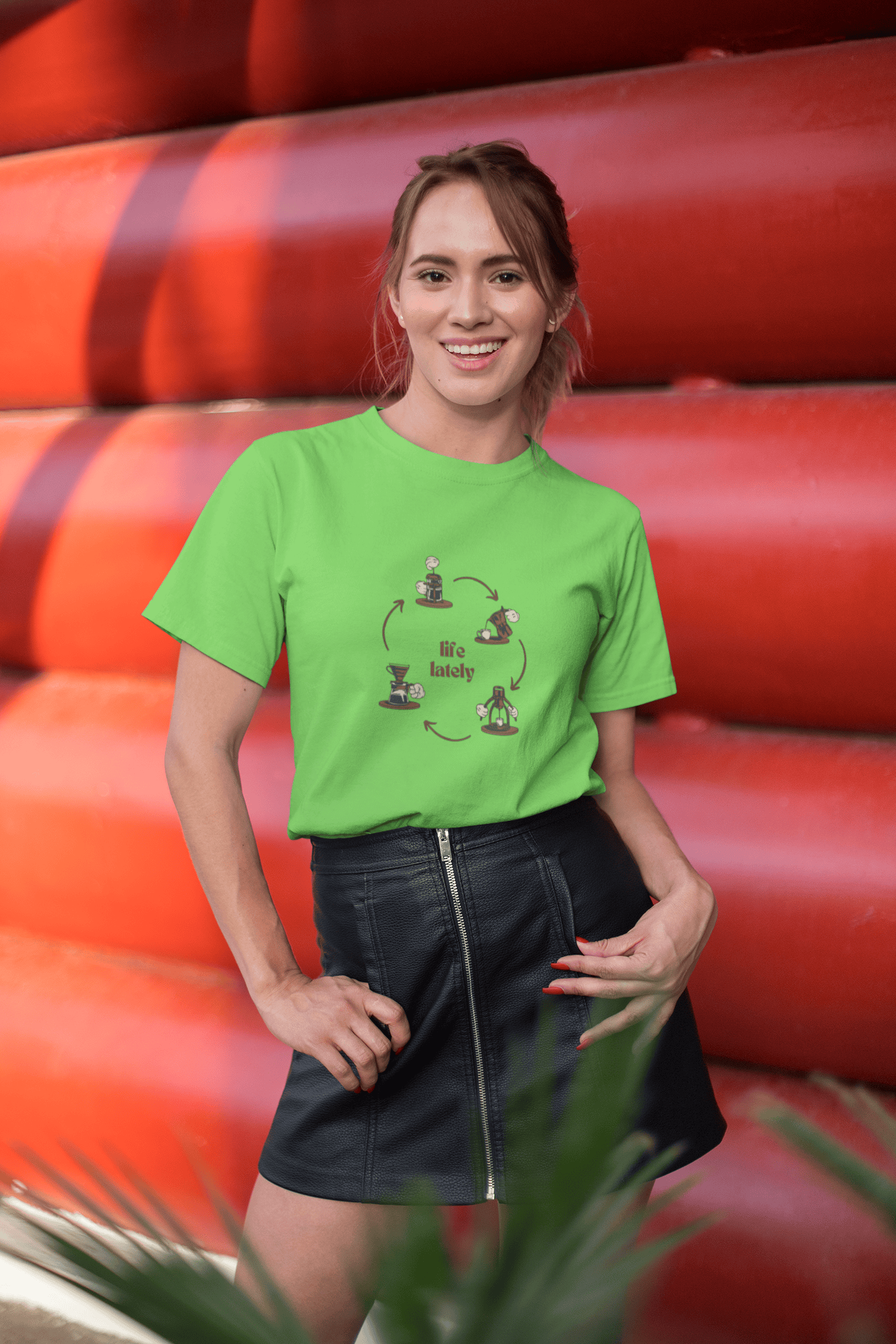 Life Lately: Coffee, Cotton Tee : Unisex, Straight fit