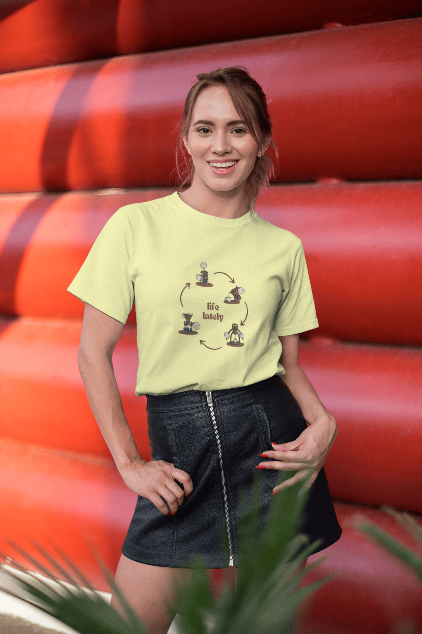 Life Lately: Coffee, Cotton Tee : Unisex, Straight fit