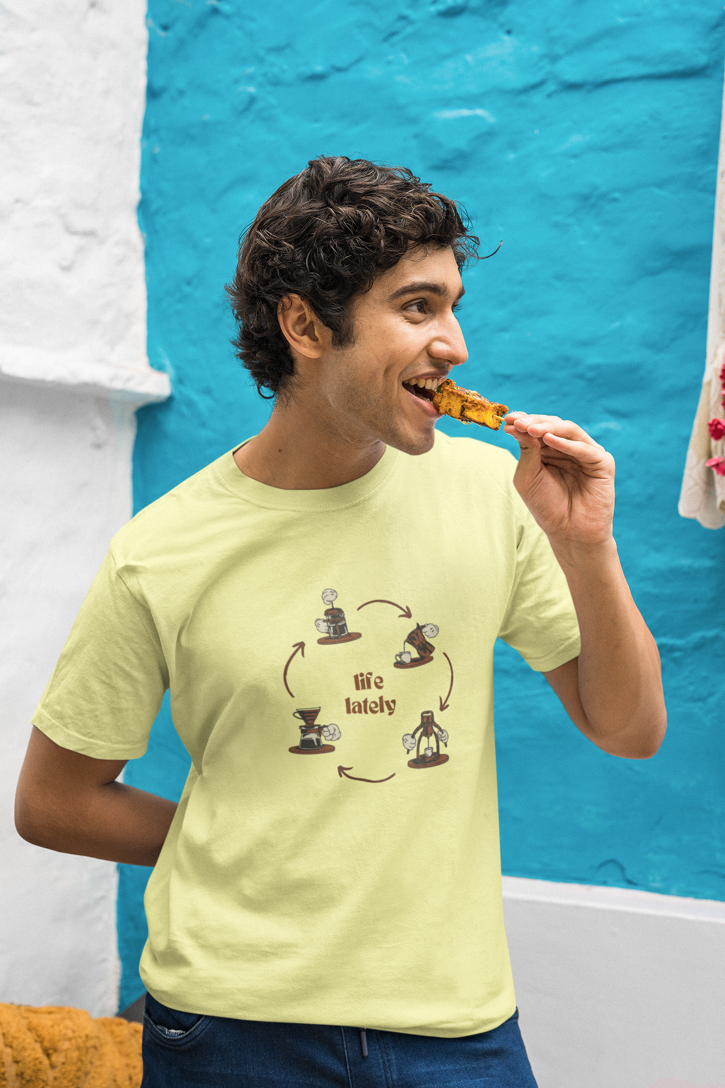 Life Lately: Coffee, Cotton Tee : Unisex, Straight fit