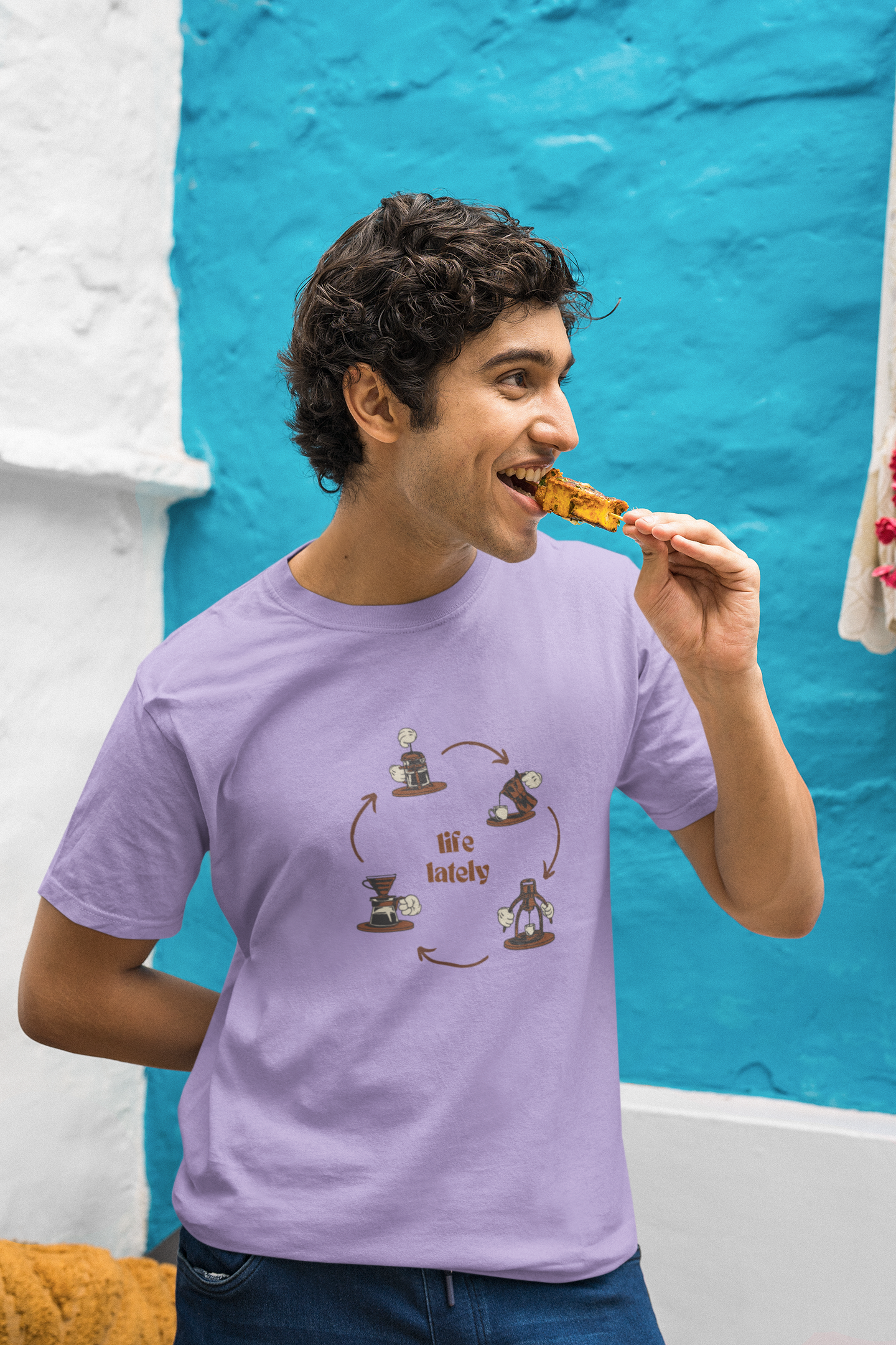 Life Lately: Coffee, Cotton Tee : Unisex, Straight fit