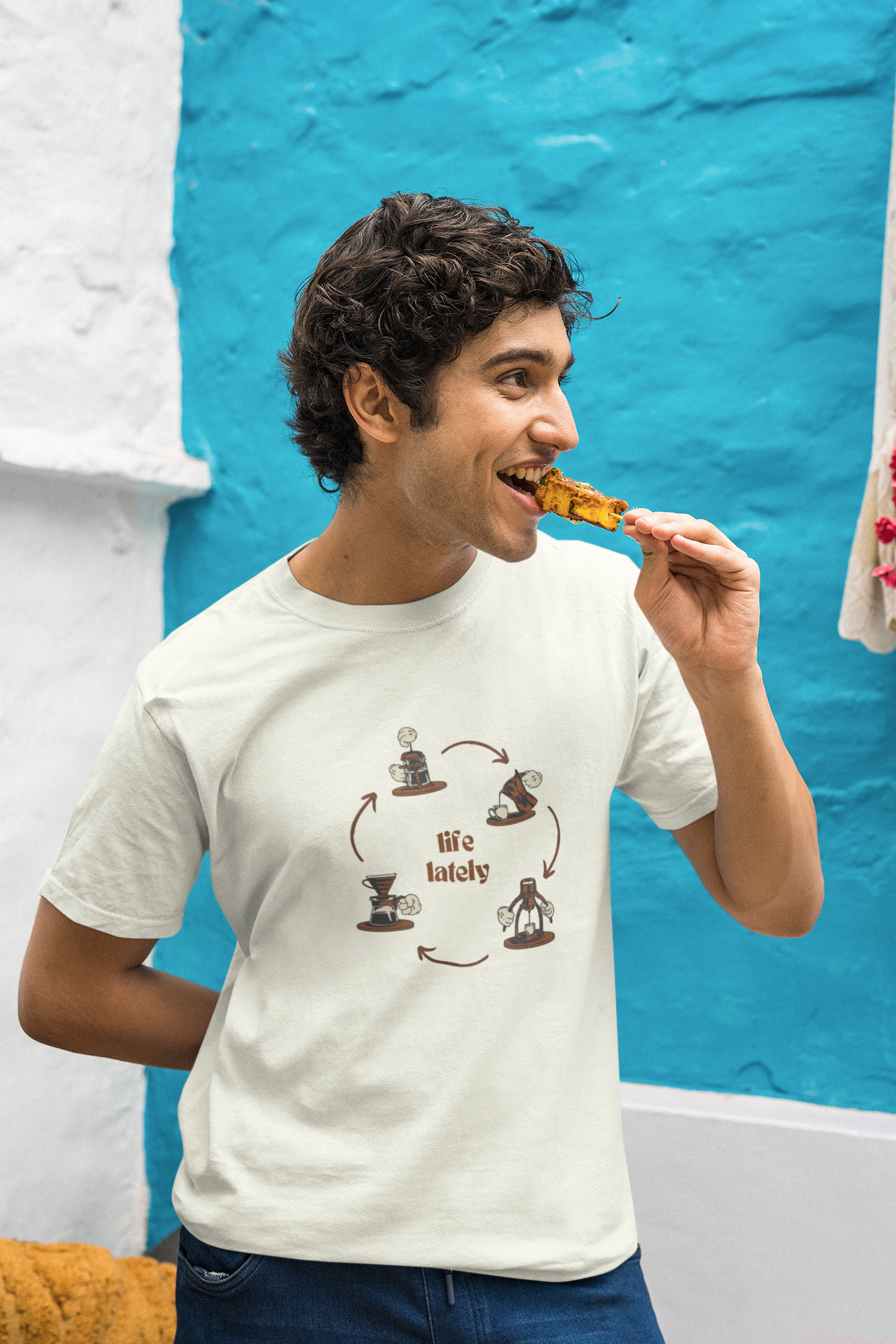 Life Lately: Coffee, Cotton Tee : Unisex, Straight fit