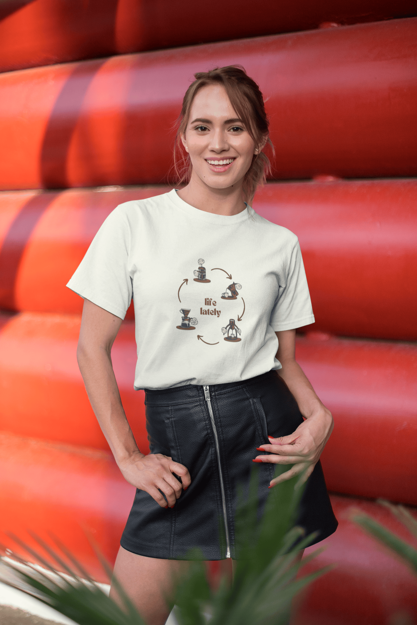 Life Lately: Coffee, Cotton Tee : Unisex, Straight fit