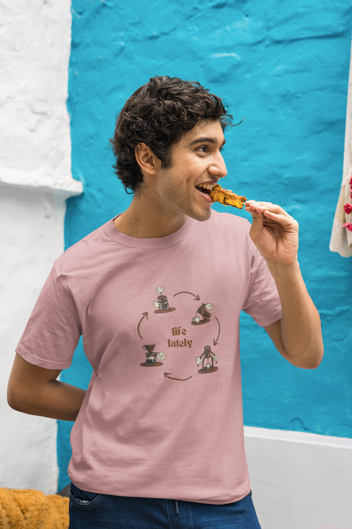 Life Lately: Coffee, Cotton Tee : Unisex, Straight fit