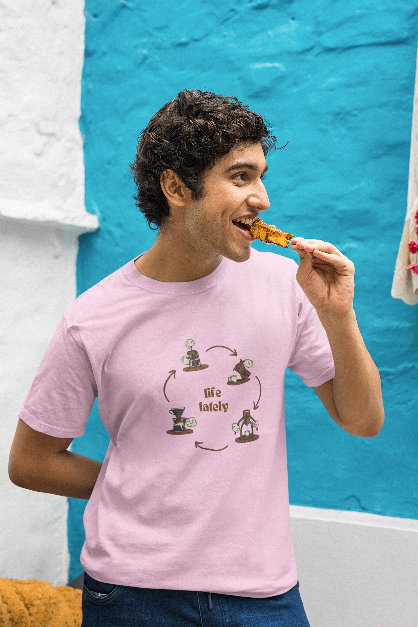 Life Lately: Coffee, Cotton Tee : Unisex, Straight fit
