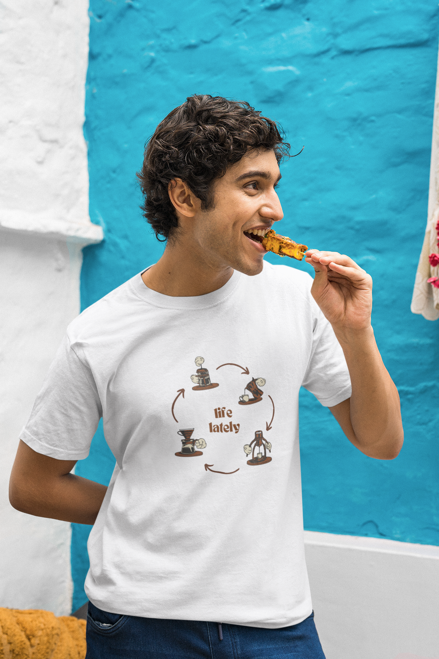 Life Lately: Coffee, Cotton Tee : Unisex, Straight fit