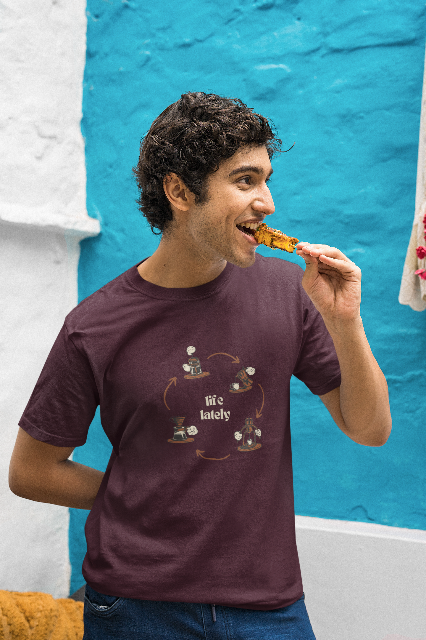 Life Lately: Coffee, Cotton Tee : Unisex, Straight fit
