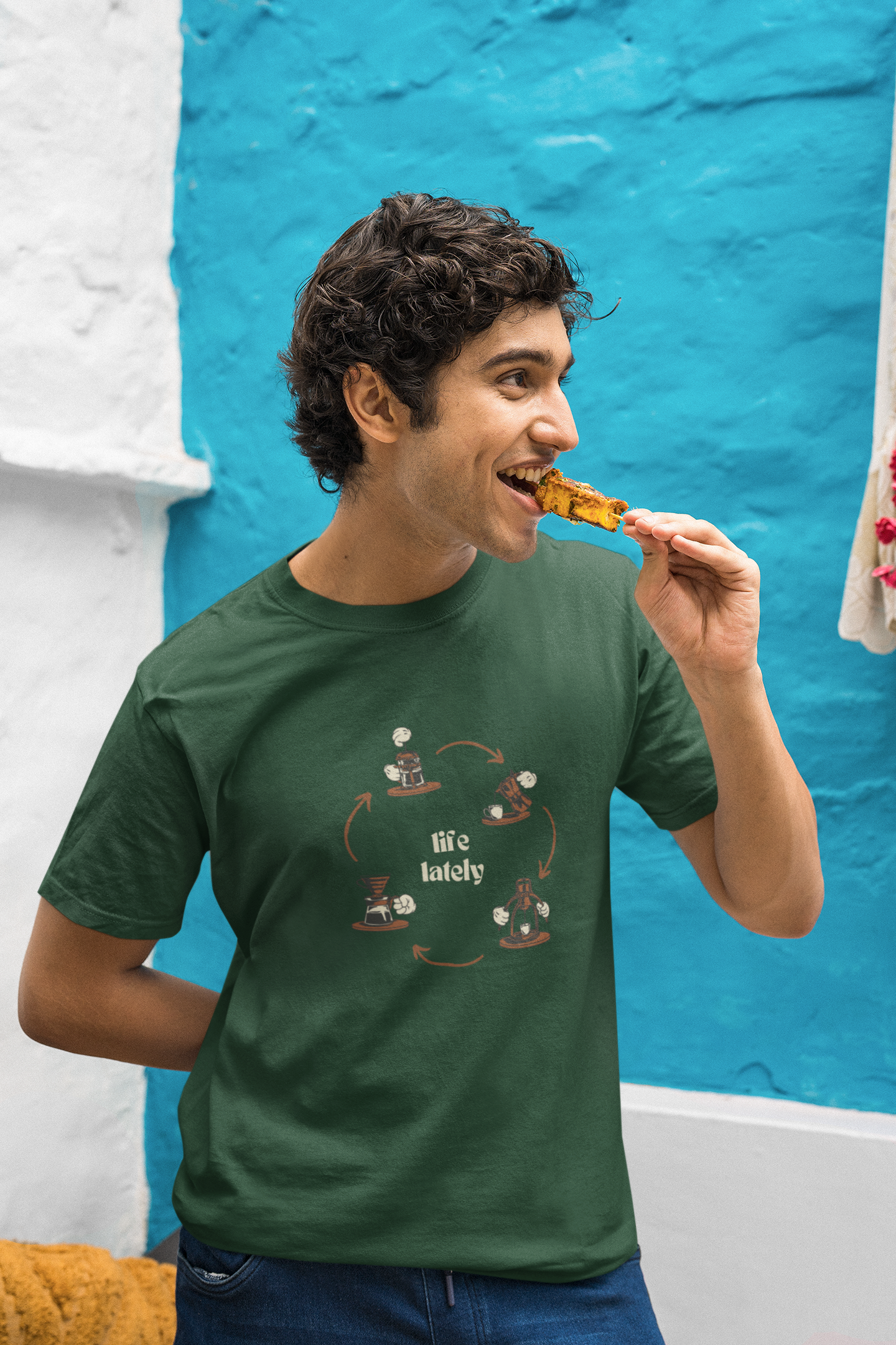 Life Lately: Coffee, Cotton Tee : Unisex, Straight fit