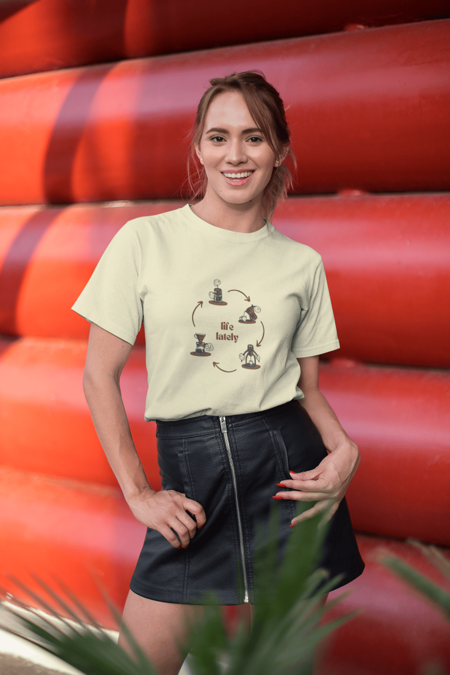 Life Lately: Coffee, Cotton Tee : Unisex, Straight fit