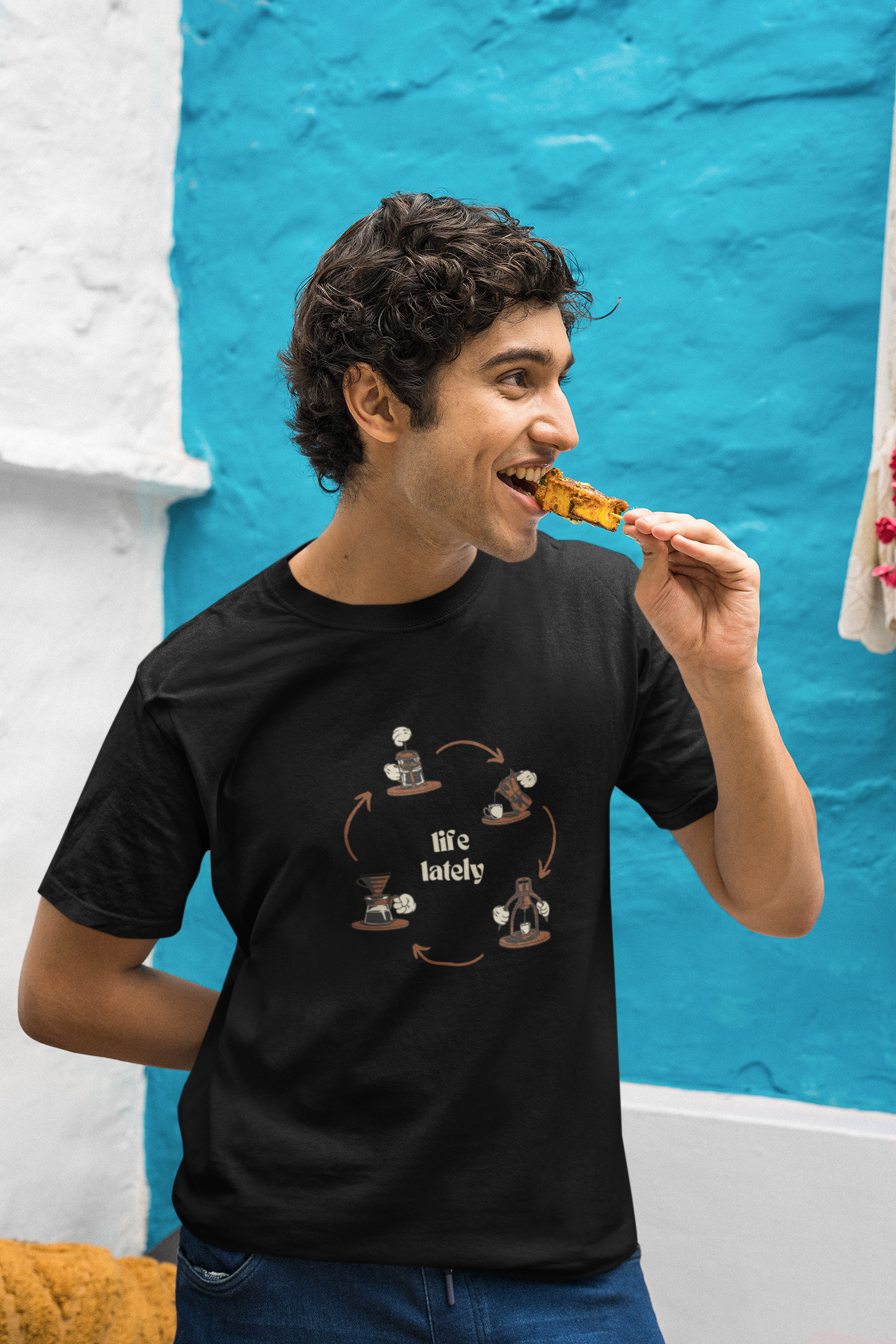 Life Lately: Coffee, Cotton Tee : Unisex, Straight fit
