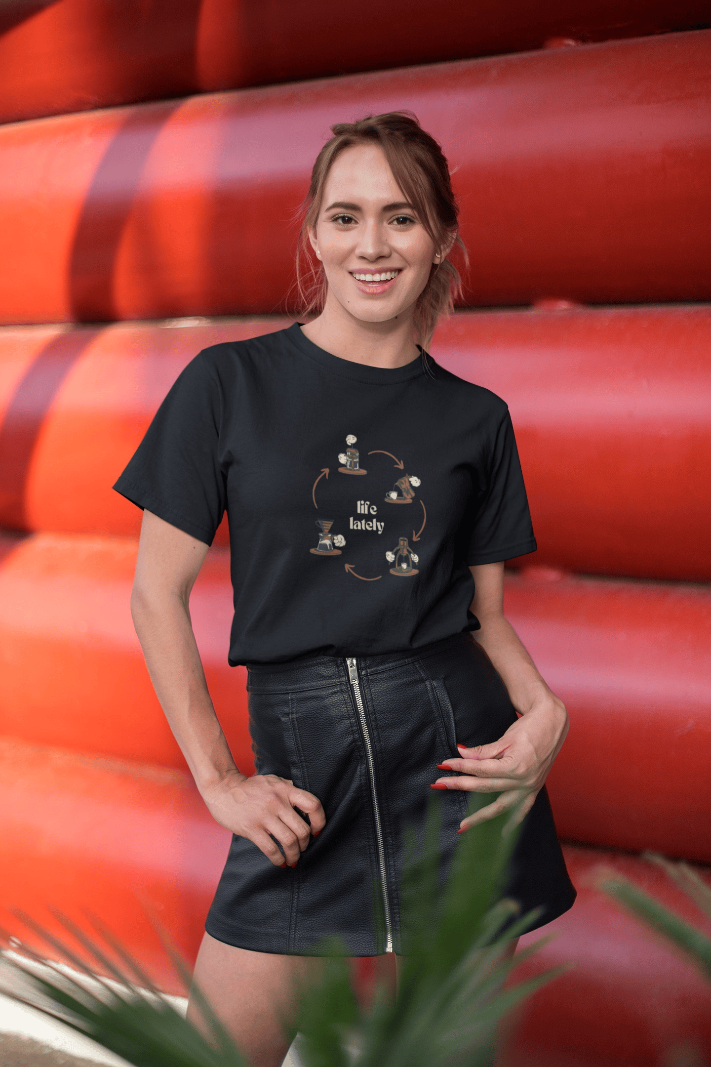 Life Lately: Coffee, Cotton Tee : Unisex, Straight fit