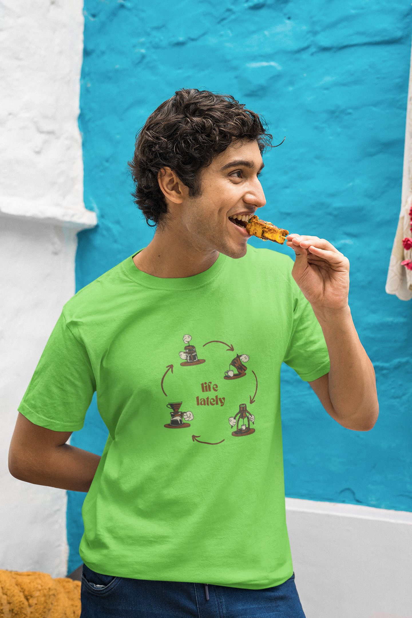 Life Lately: Coffee, Cotton Tee : Unisex, Straight fit