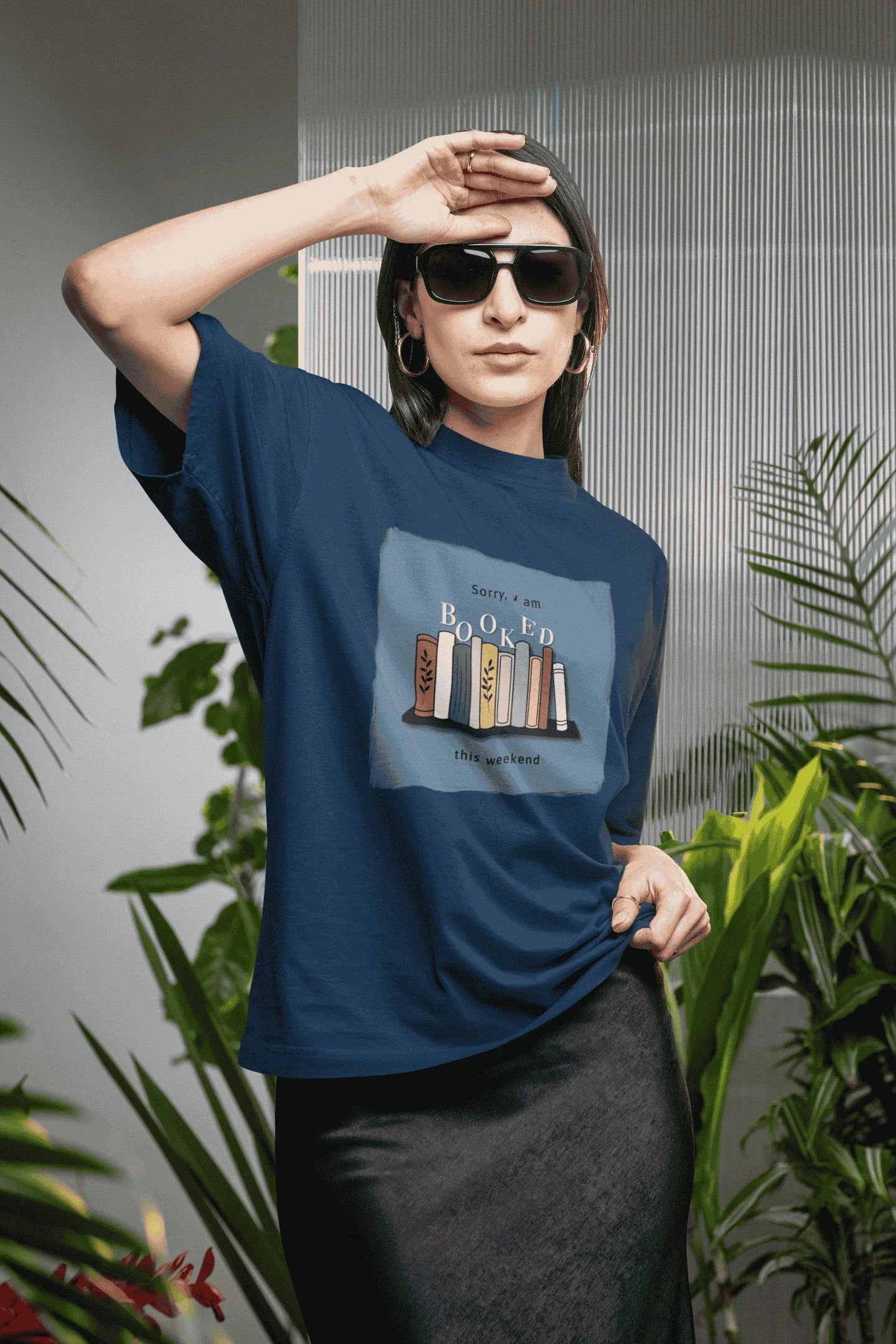 Booked for the Weekend : Oversized Luxe Tee (unisex) - curledeyes