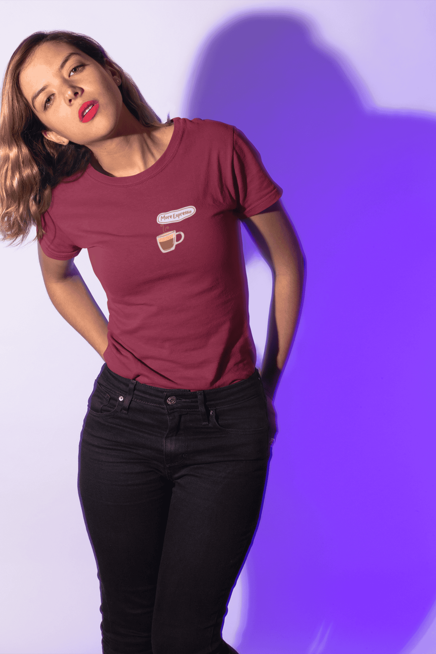 More Espresso : Round Neck Tee