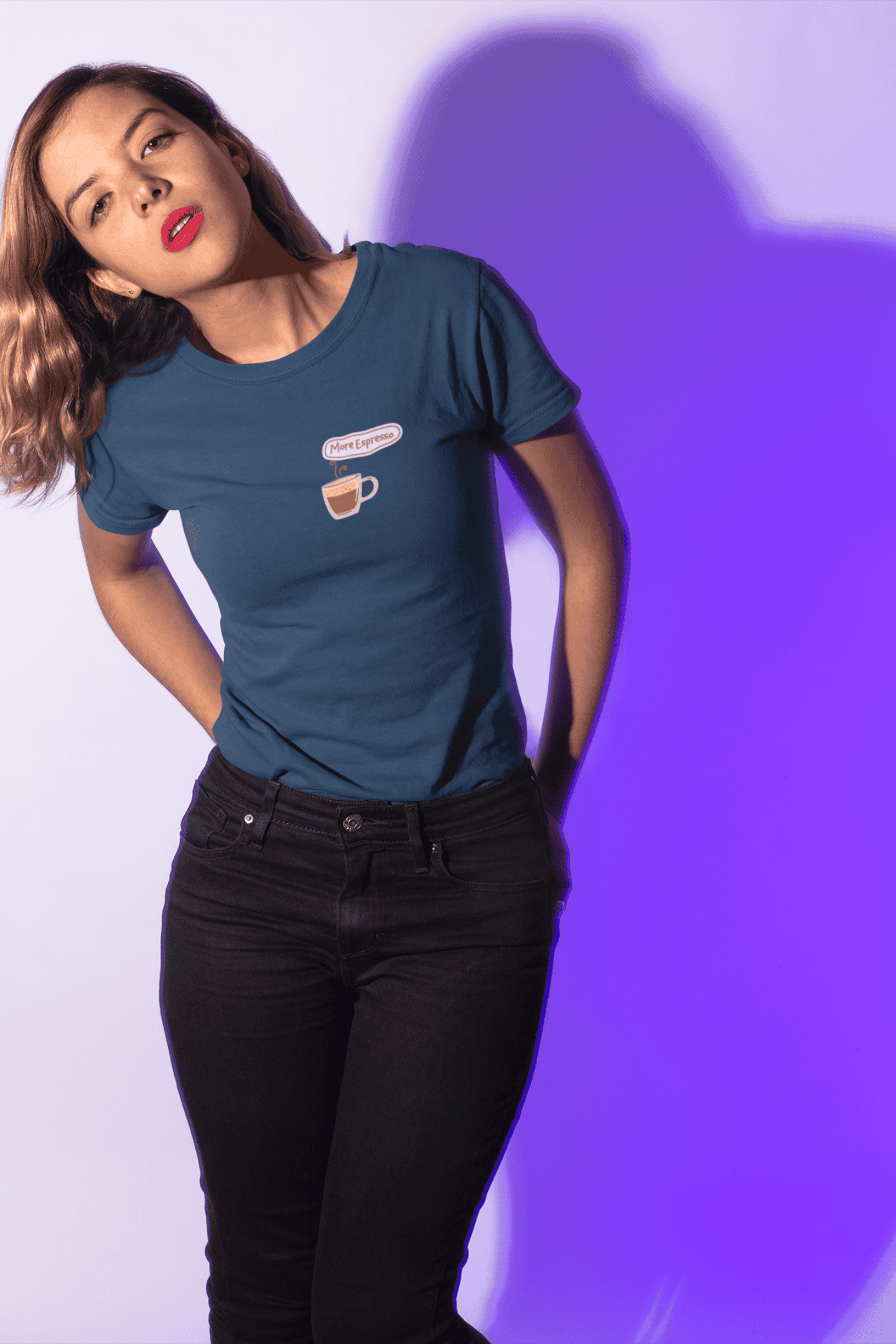 More Espresso : Round Neck Tee