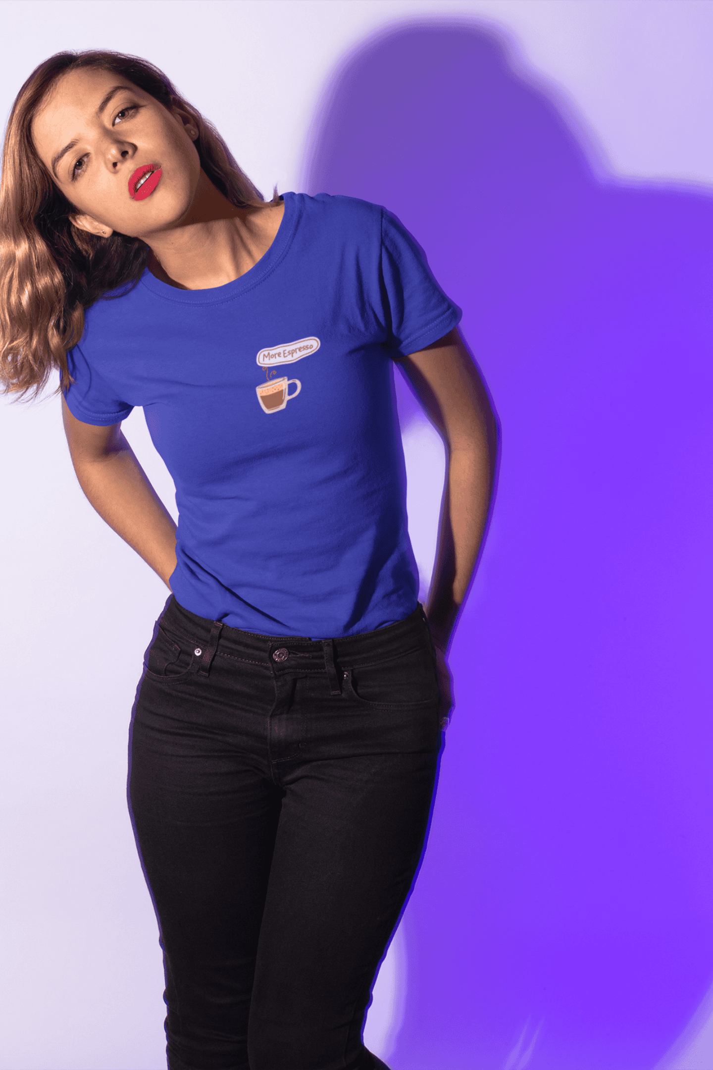 More Espresso : Round Neck Tee