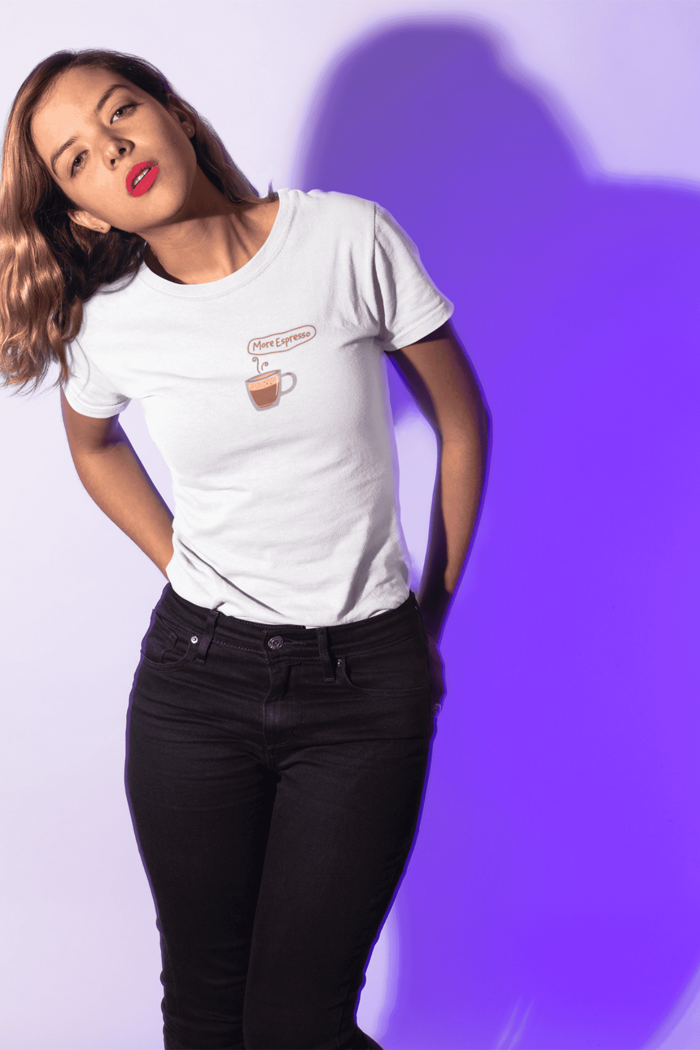 More Espresso : Round Neck Tee