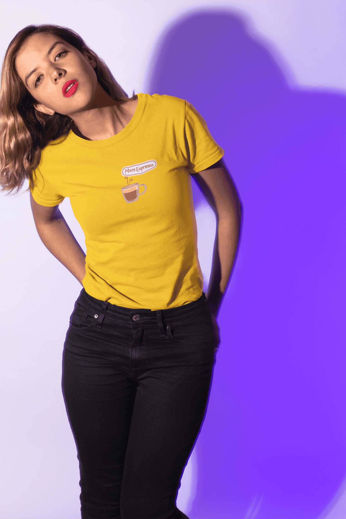 More Espresso : Round Neck Tee