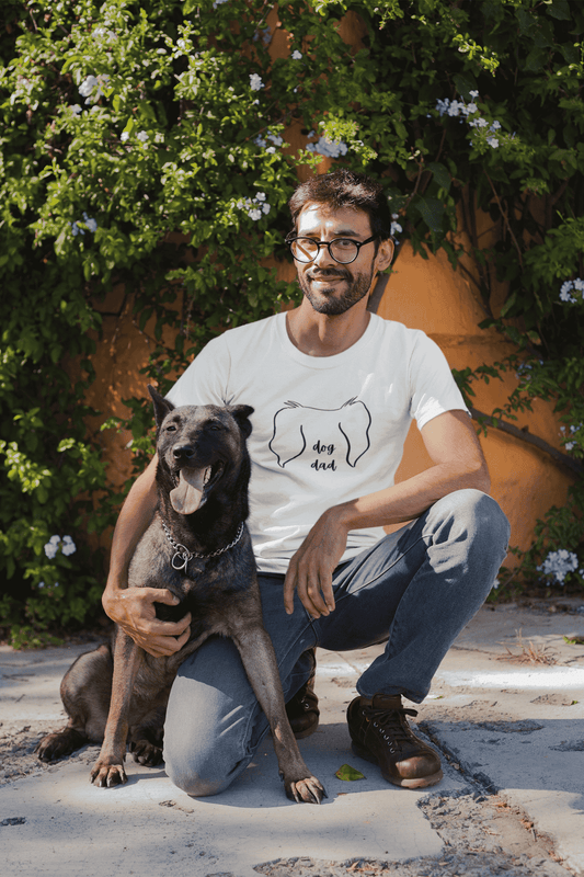Dog Dad: Round Neck Tee