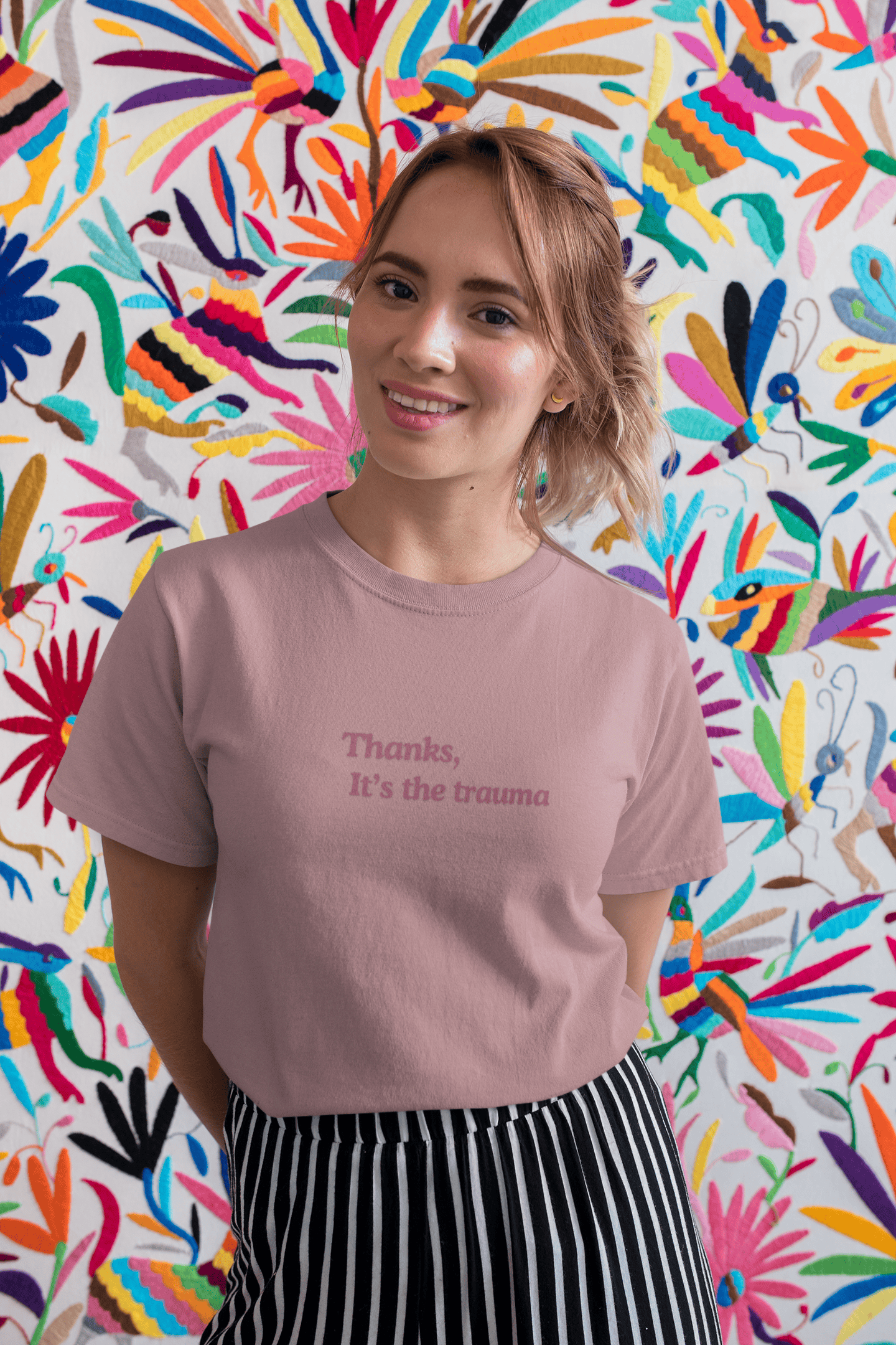 Thanks, It’s the Trauma : Straight fit Cotton Tee(Unisex)