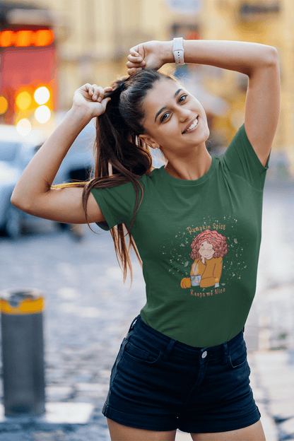 Pumpkin spice: woman fit, cotton tee