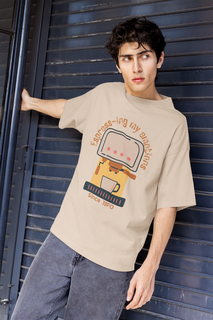 Espress-ing my Emotions Since 19FO: Oversized Luxe Tee (Unisex)