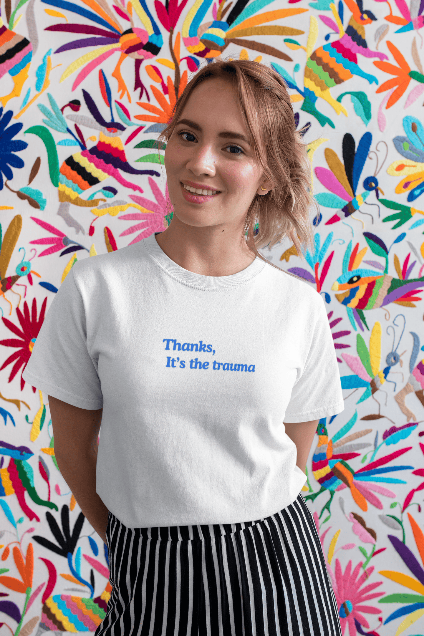 Thanks, It’s the Trauma : Straight fit Cotton Tee(Unisex)