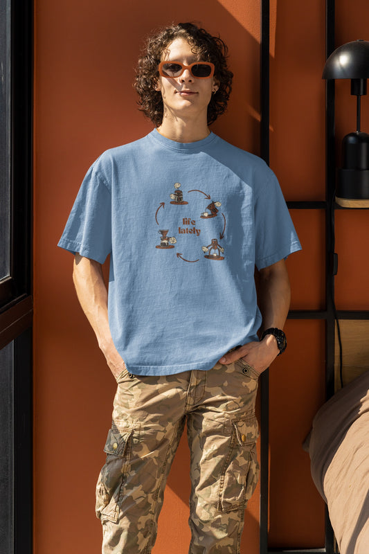 Life Lately - Coffee : Oversized Tee (Unisex)