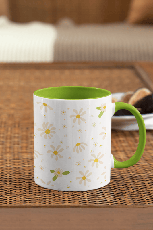 Whimsical Daisies: Ceramic Mug, 330ml
