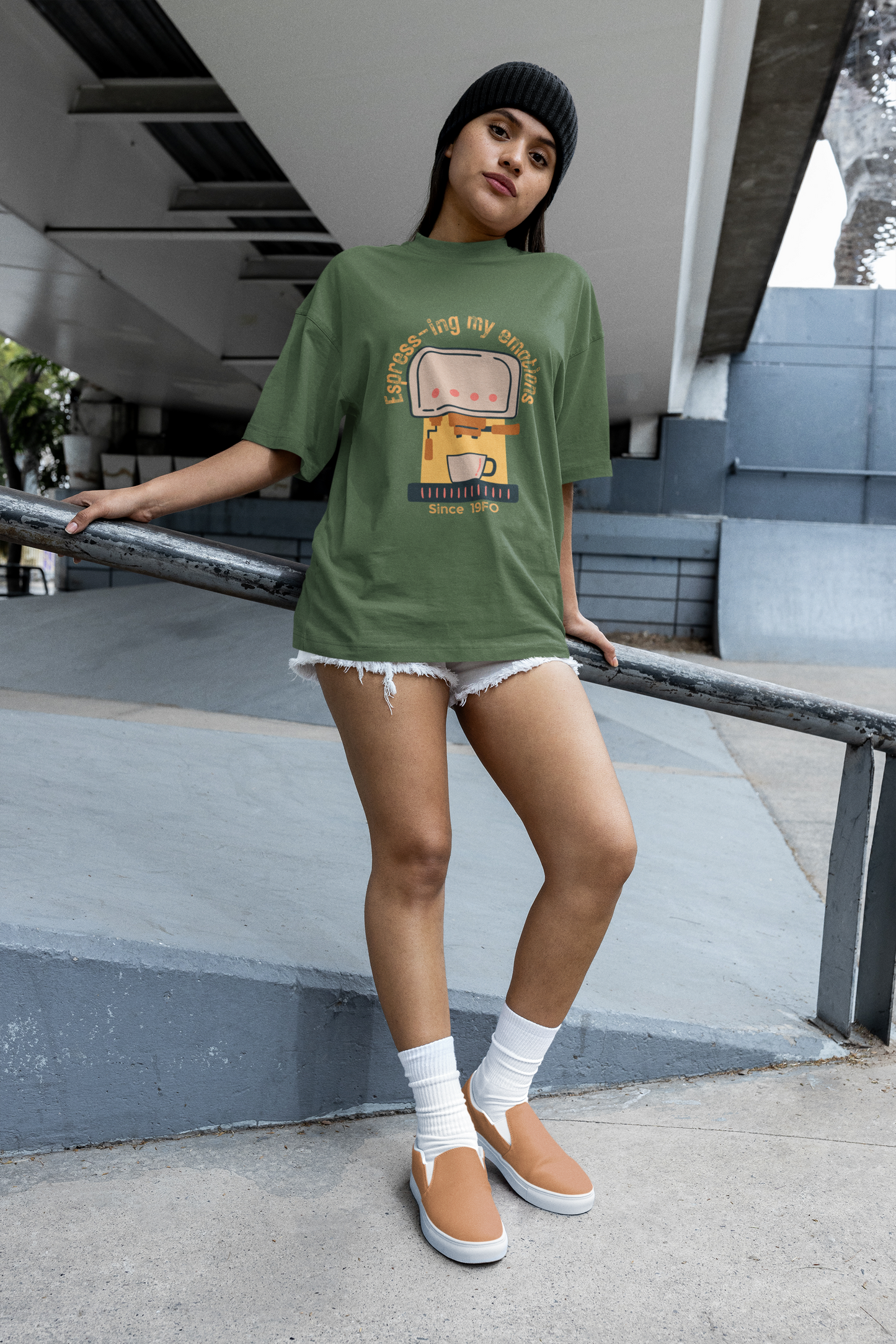 Espress-ing my Emotions Since 19FO: Oversized Luxe Tee (Unisex)