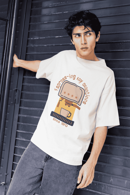 Espress-ing my Emotions Since 19FO: Oversized Luxe Tee (Unisex)
