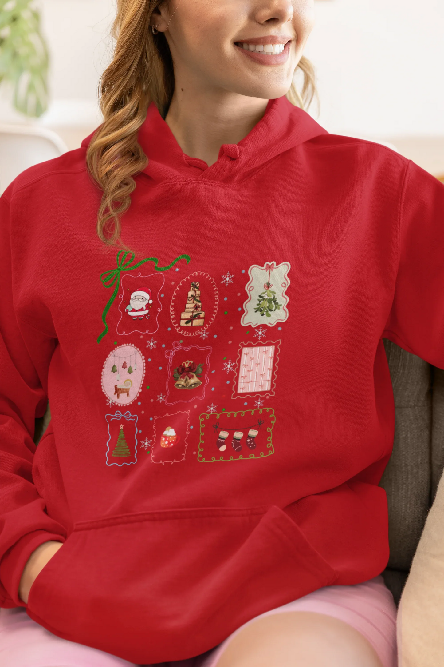 Christmas-y Hoodie (Unisex, Cotton) - curledeyes