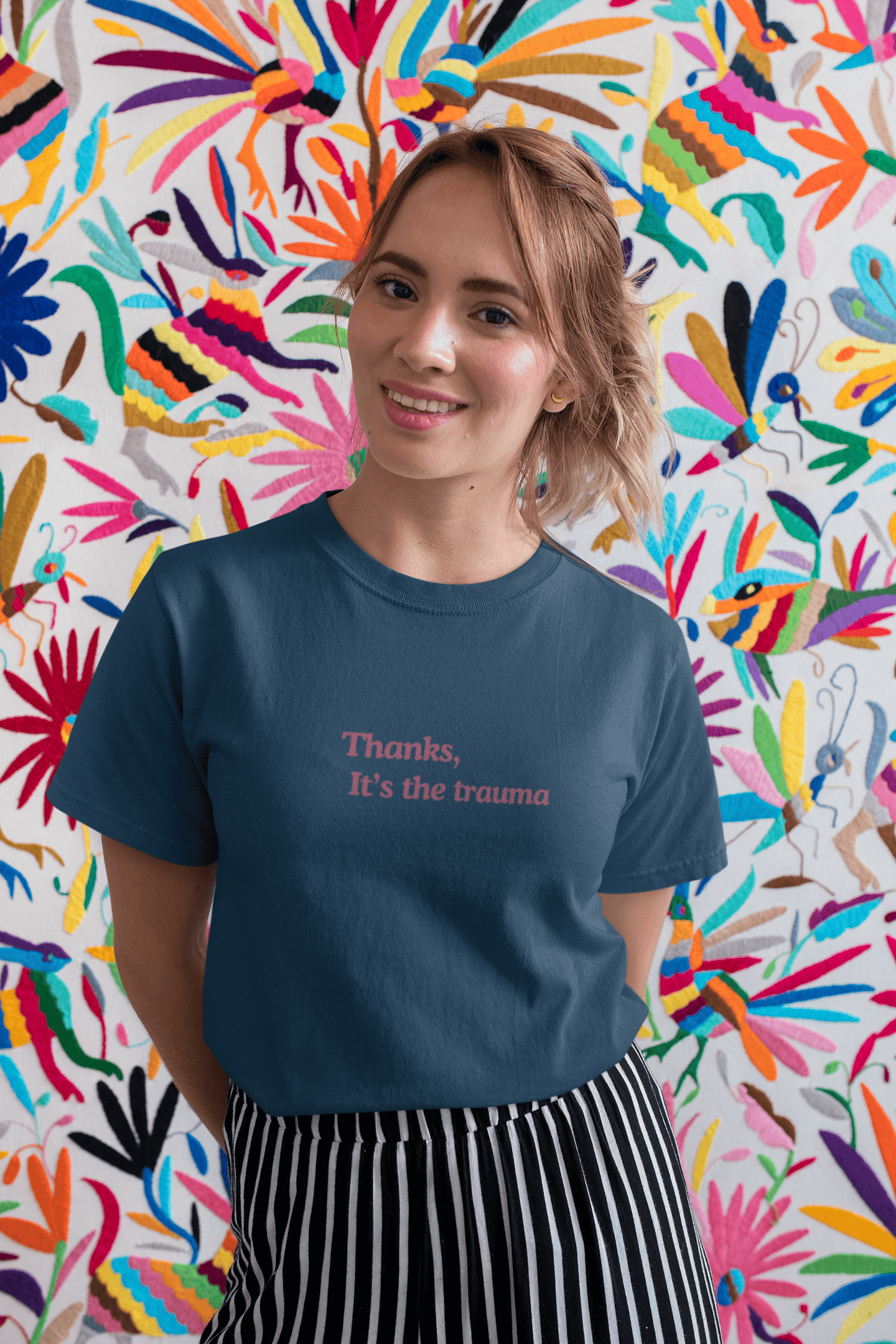 Thanks, It’s the Trauma : Straight fit Cotton Tee(Unisex)
