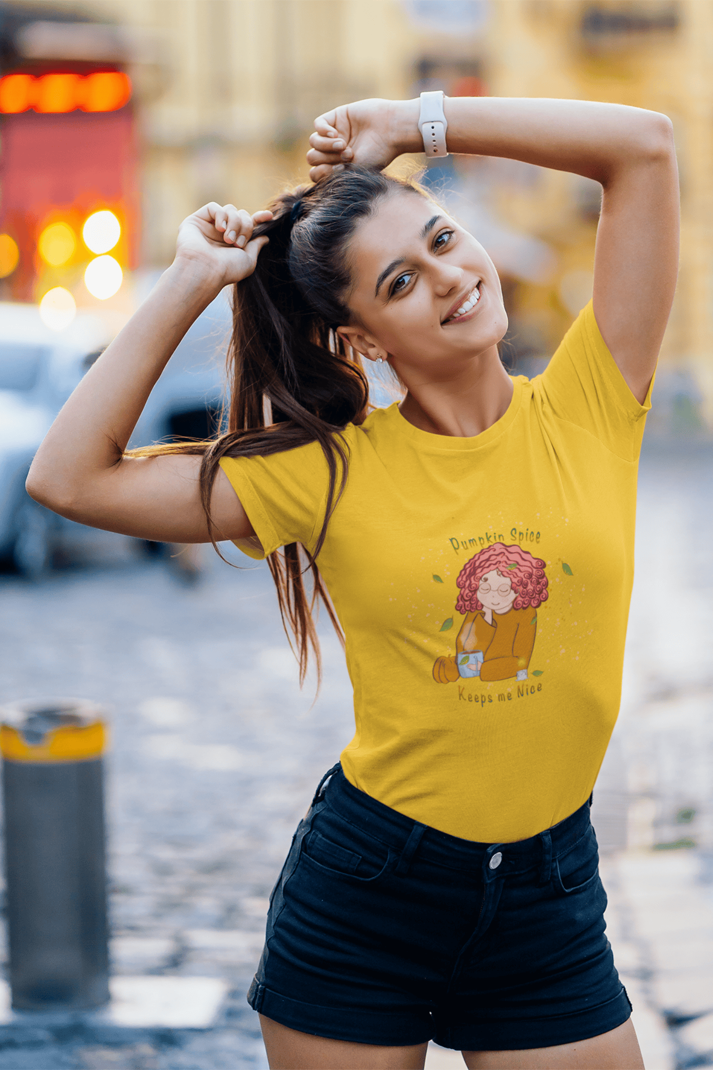 Pumpkin spice: woman fit, cotton tee