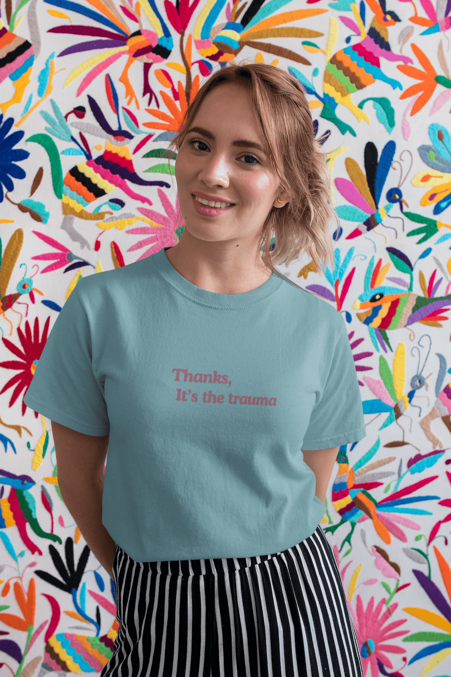 Thanks, It’s the Trauma : Straight fit Cotton Tee(Unisex)