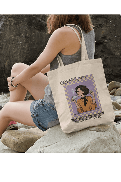COFFEEgasm Tote Bag (Cotton Canvas)