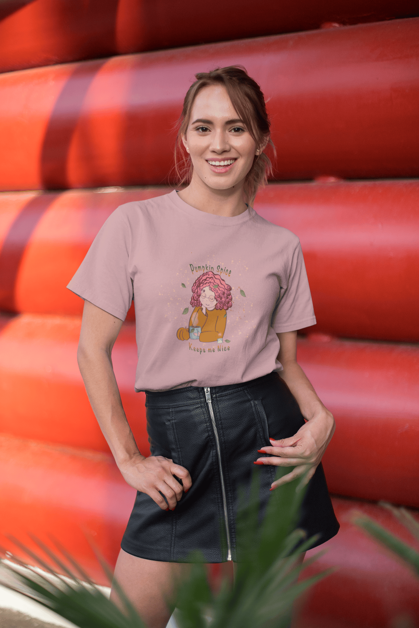 Pumpkin Spice: Straight fit cotton Tee (unisex)