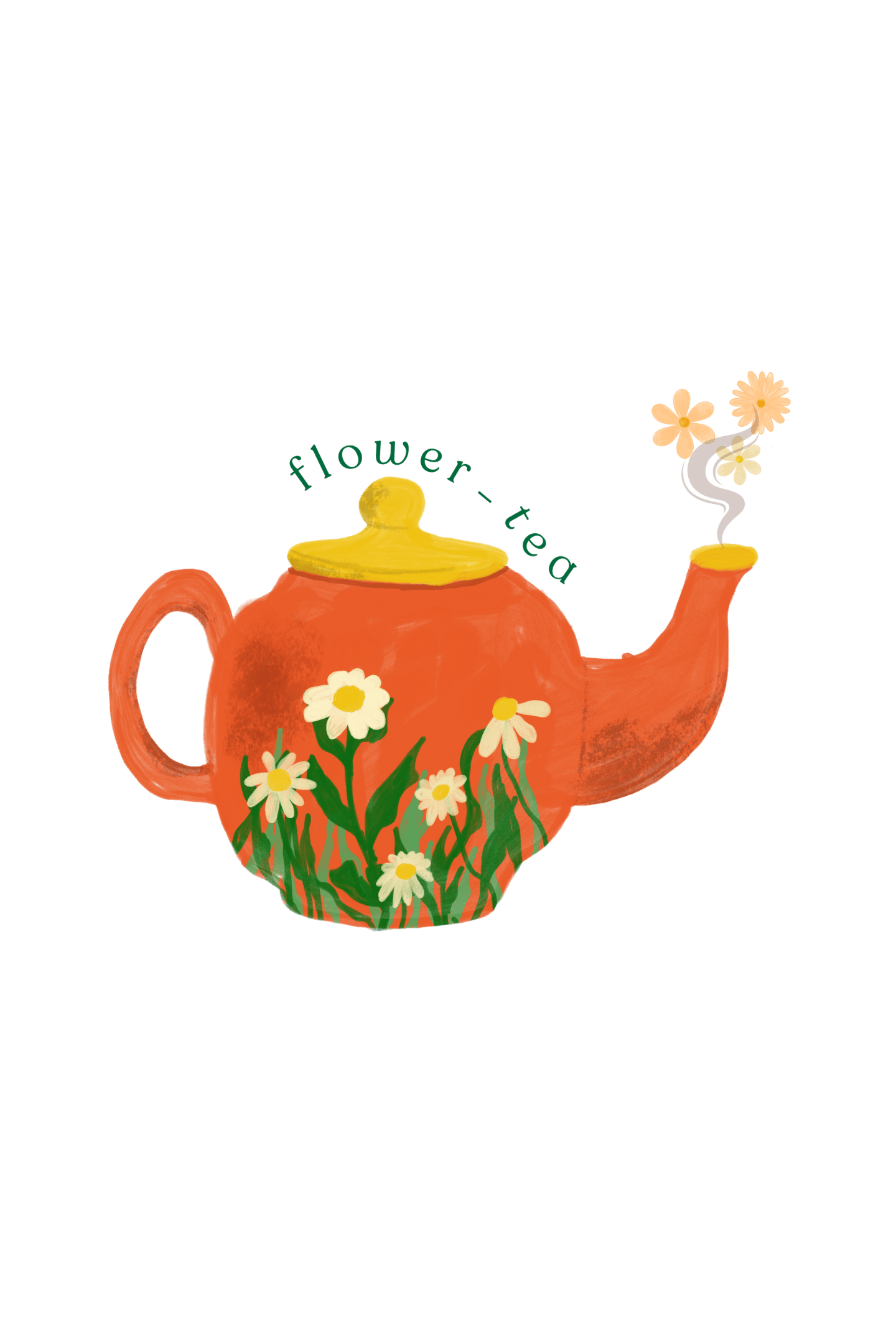 Flower Brew : Round Neck Tee (Woman fit)