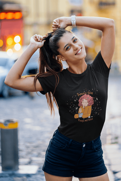 Pumpkin spice: woman fit, cotton tee