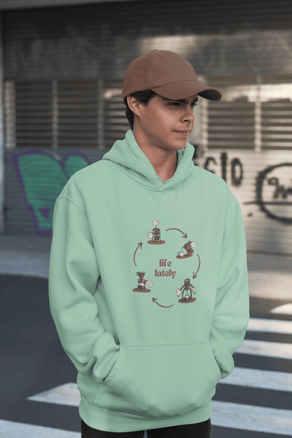 Life Lately- Coffee: Hoodie (Cotton, Unisex)