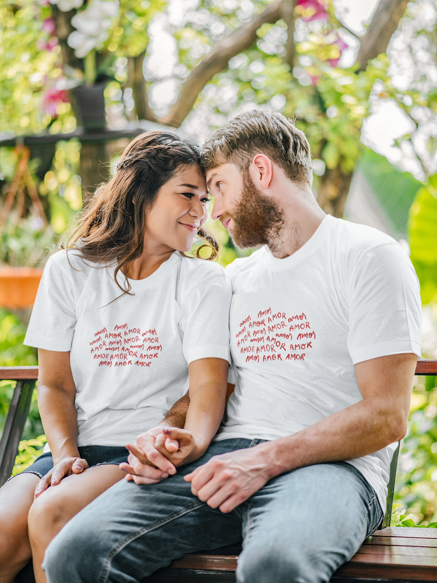Amor Amor -my Love Set of 2 Tee (Cotton, Unisex)