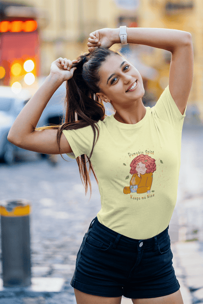 Pumpkin spice: woman fit, cotton tee