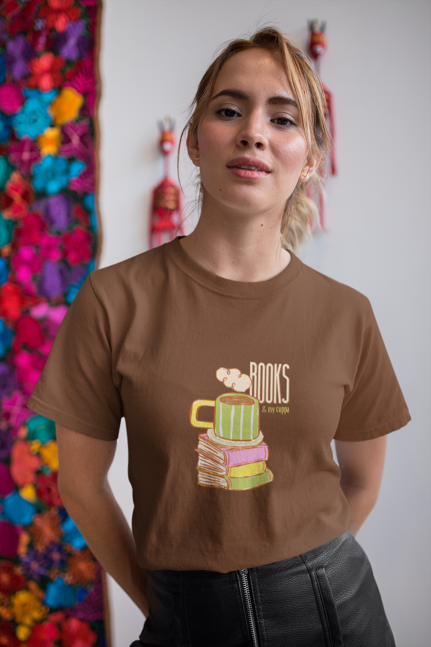 Books & My Cuppa Tee (Unisex, Cotton)
